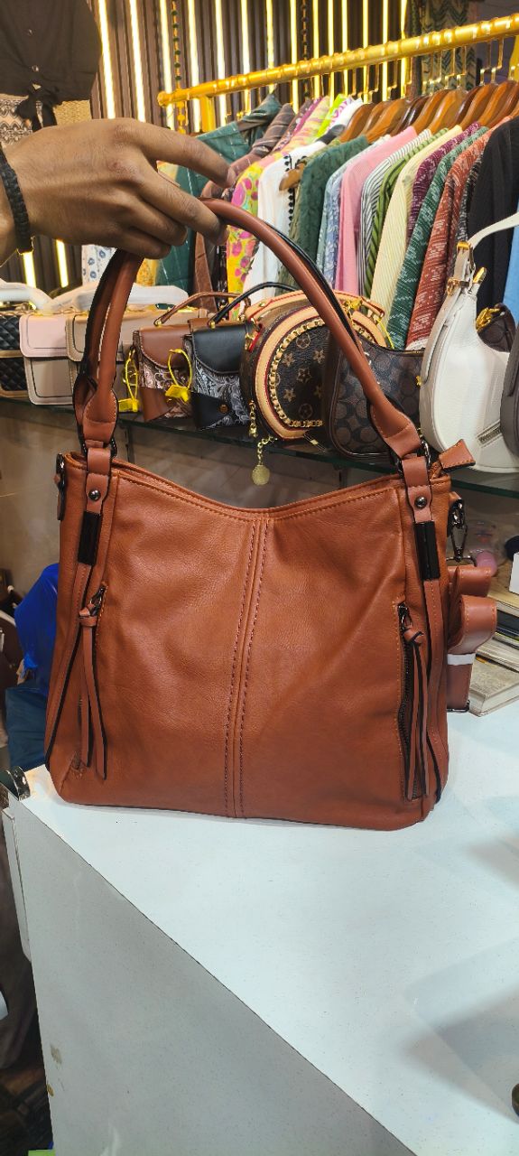 Leather Shoulder Bag view 3