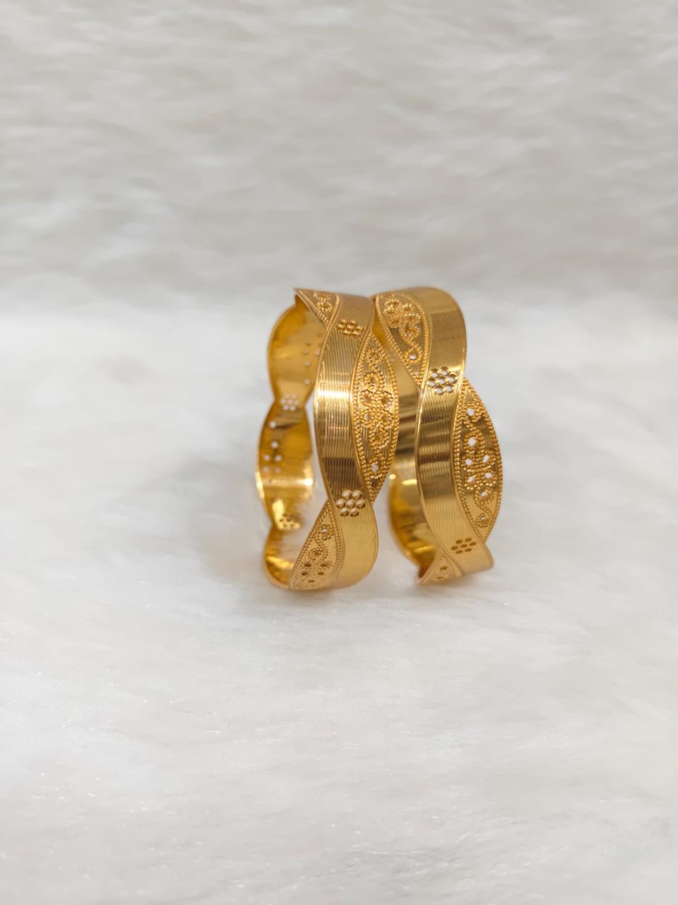 Elegant Gold Bangles view 2