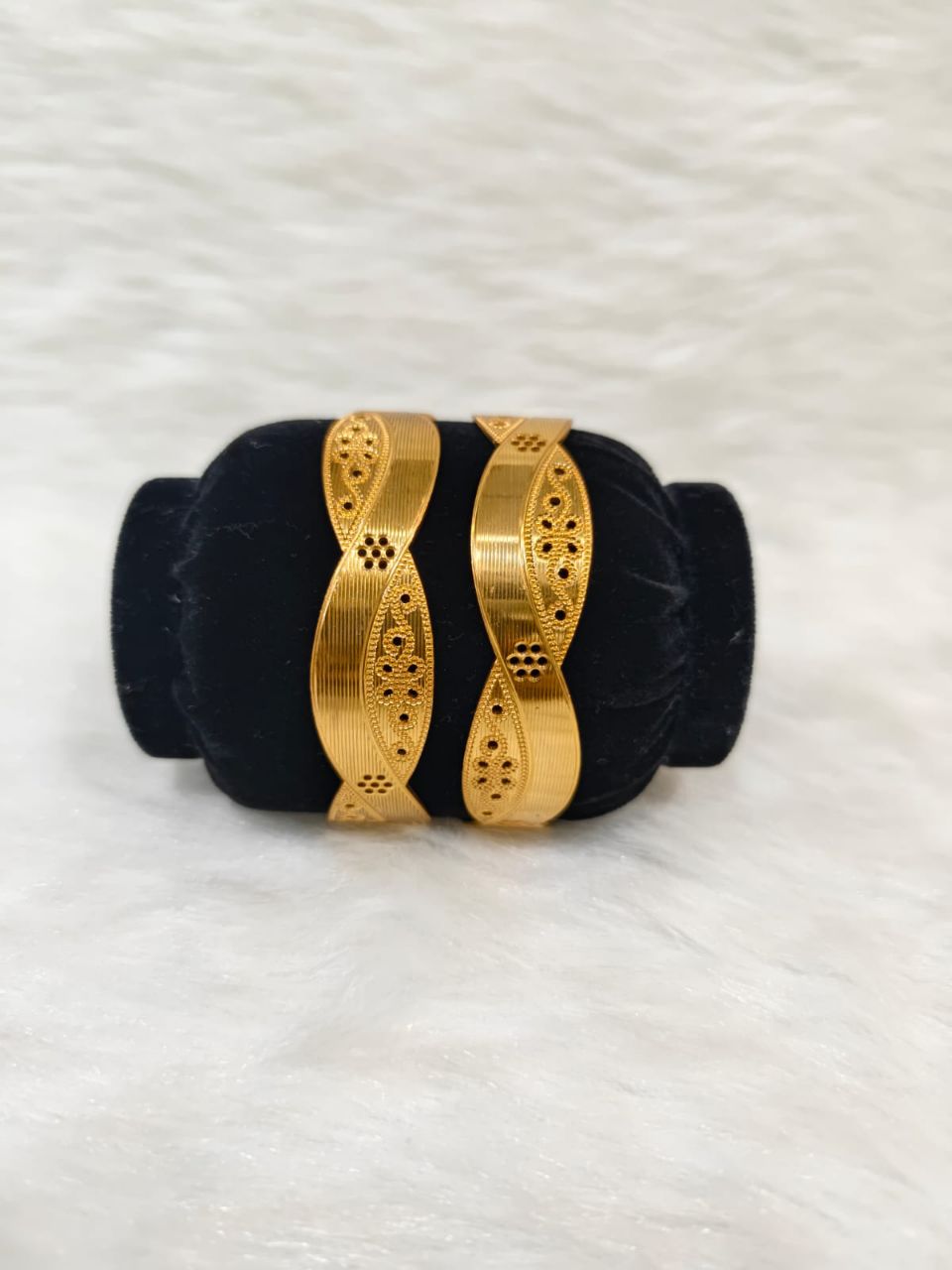 Elegant Gold Bangles view 3
