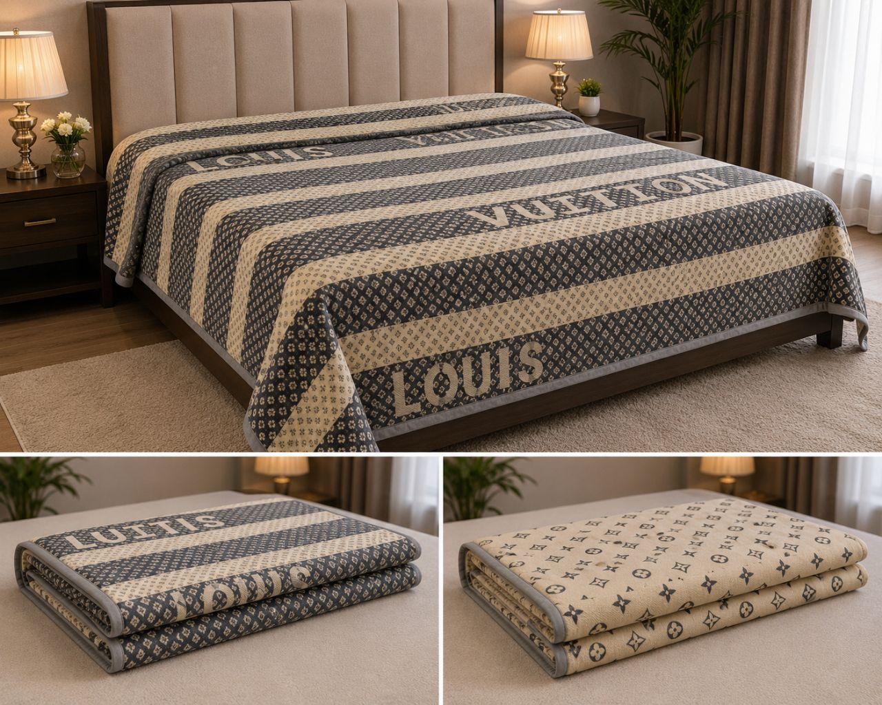 Reversible AC Double Bed Blanket – Premium Luxury Design view 4