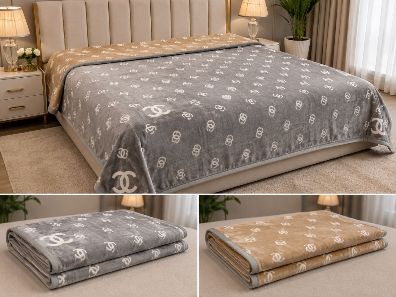 Reversible AC Double Bed Blanket – Premium Luxury Design view 7