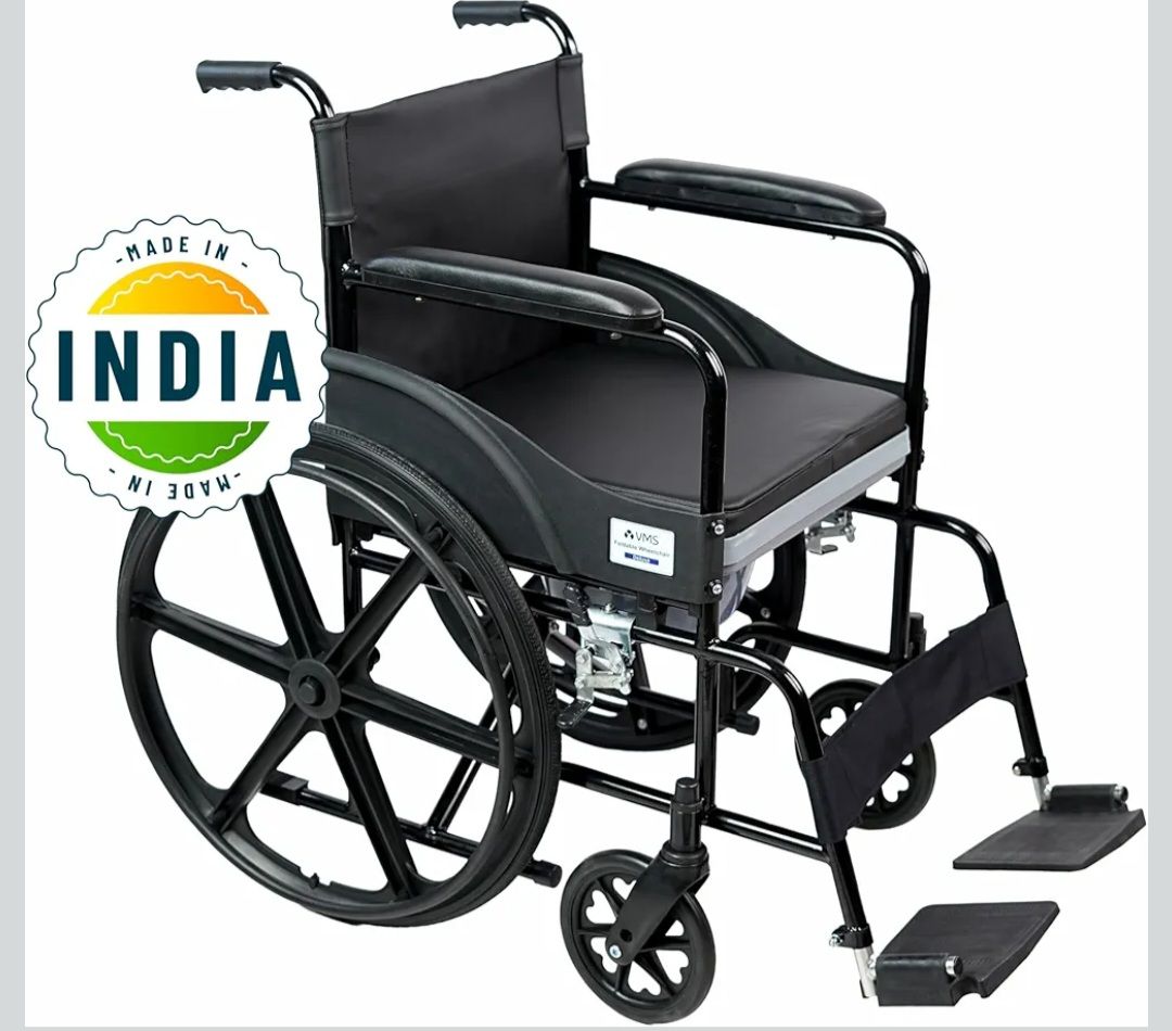 Foldable Commod Wheel Chair Deluxe view 5