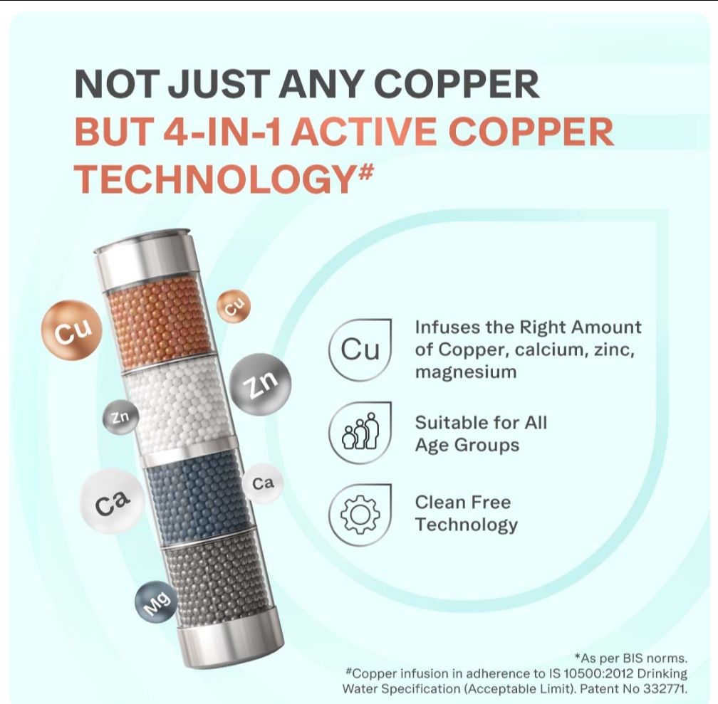Aquaguard Enrich Hyde RO+UV Active Copper Alkaline UTC Water Purifier view 6