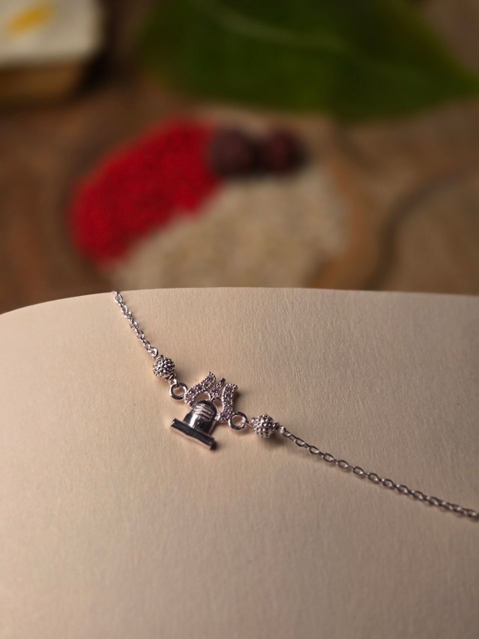 925 Silver Rakhi With Shiva view 3