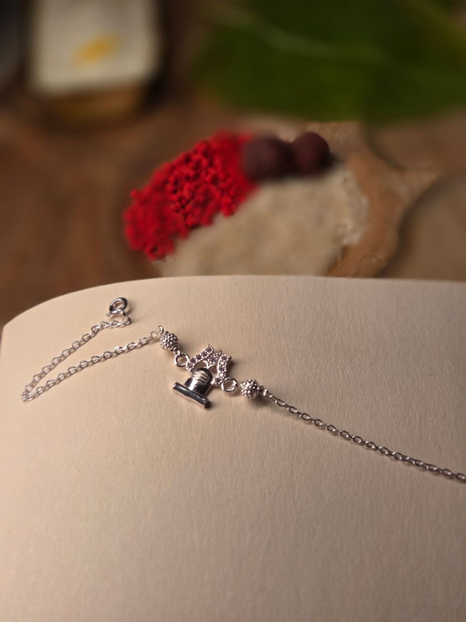 925 Silver Rakhi With Shiva view 2