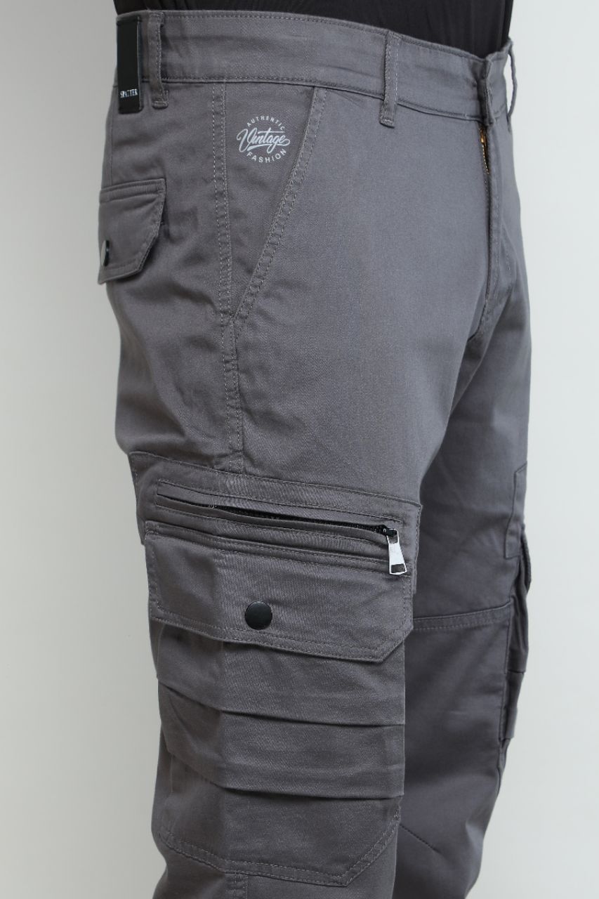Grey Cargo Pants view 7