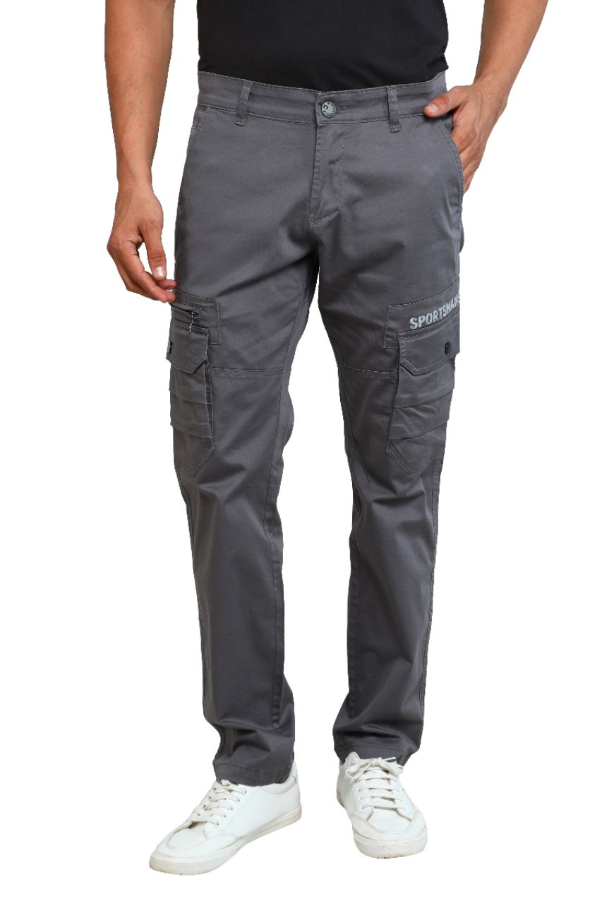 Grey Cargo Pants view 2