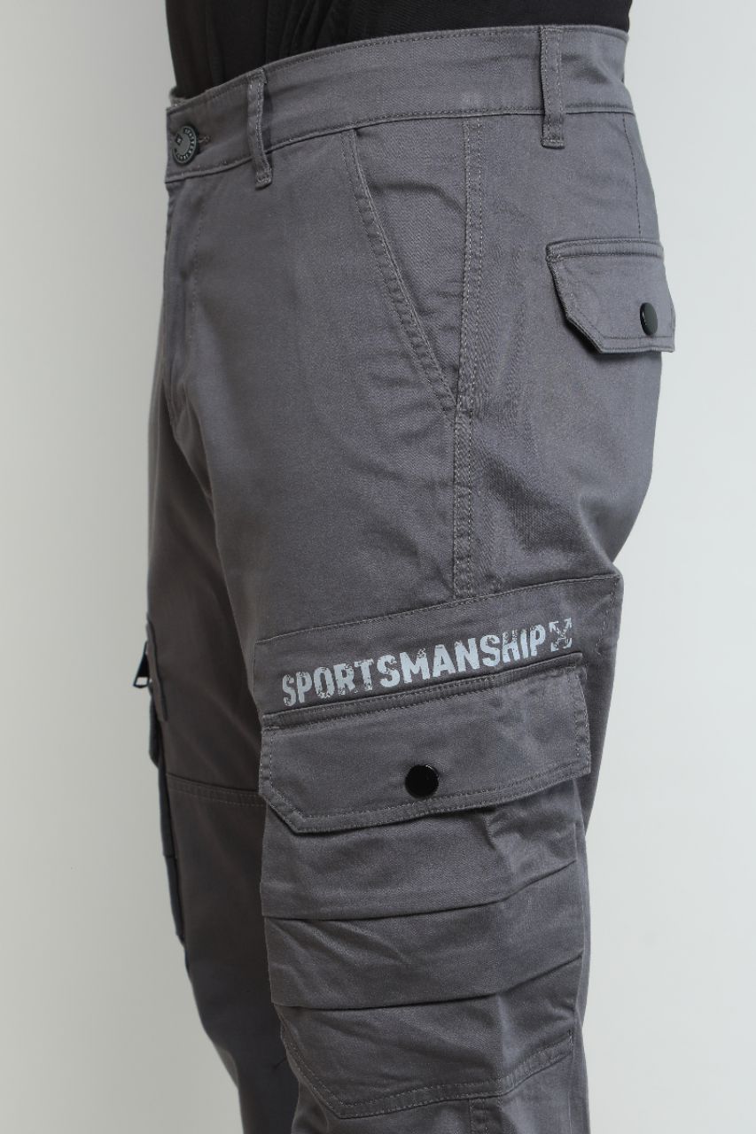 Grey Cargo Pants view 8