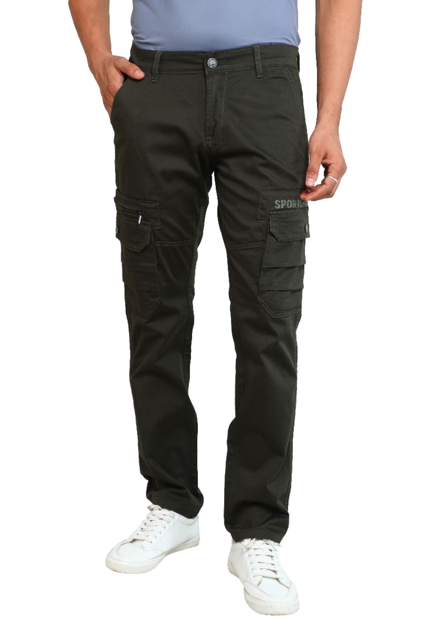 Olive Green Cargo Pants view 2