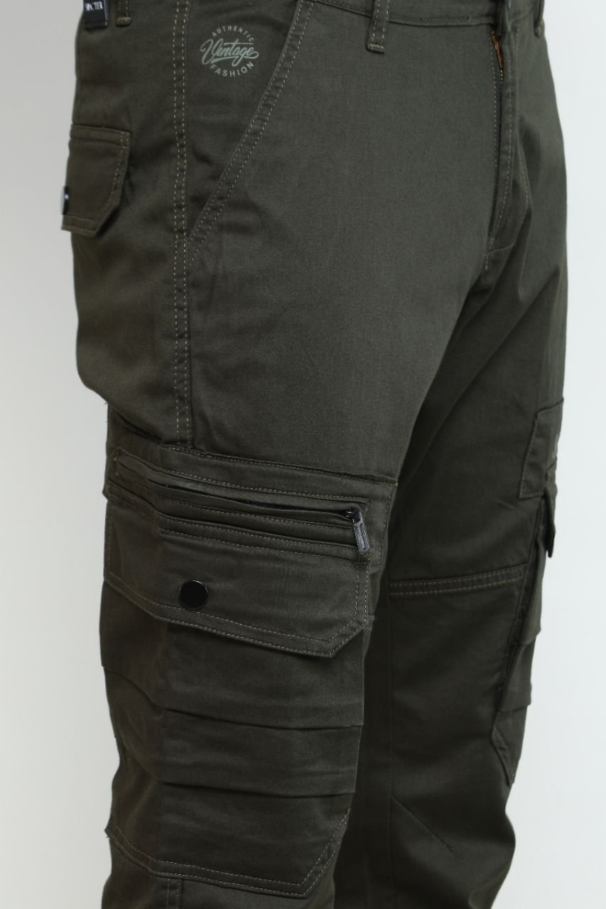 Olive Green Cargo Pants view 7