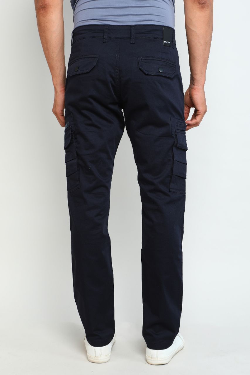 Navi Blue Cargo Pants view 5