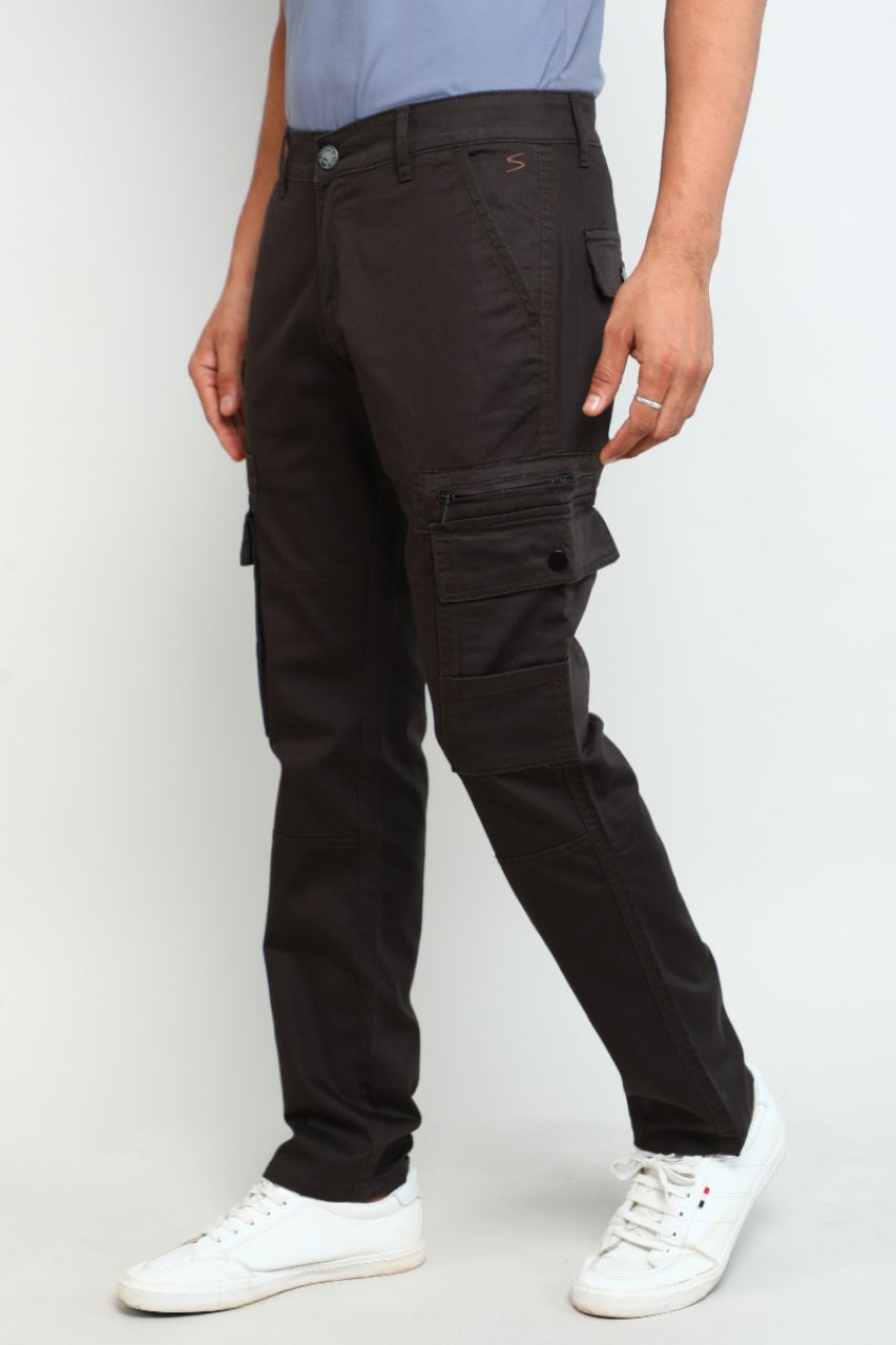 Dark Green Cargo Pants view 3