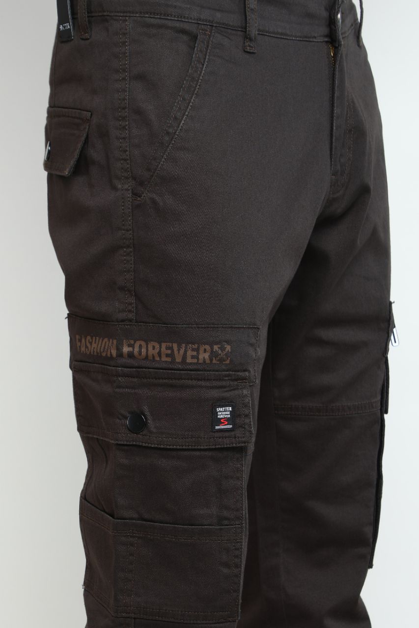 Dark Green Cargo Pants view 7