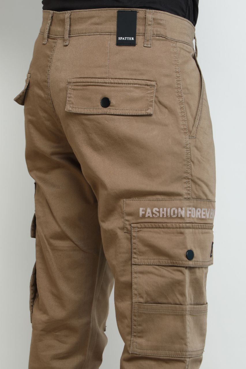 Sand Beige Cargo Pants view 7