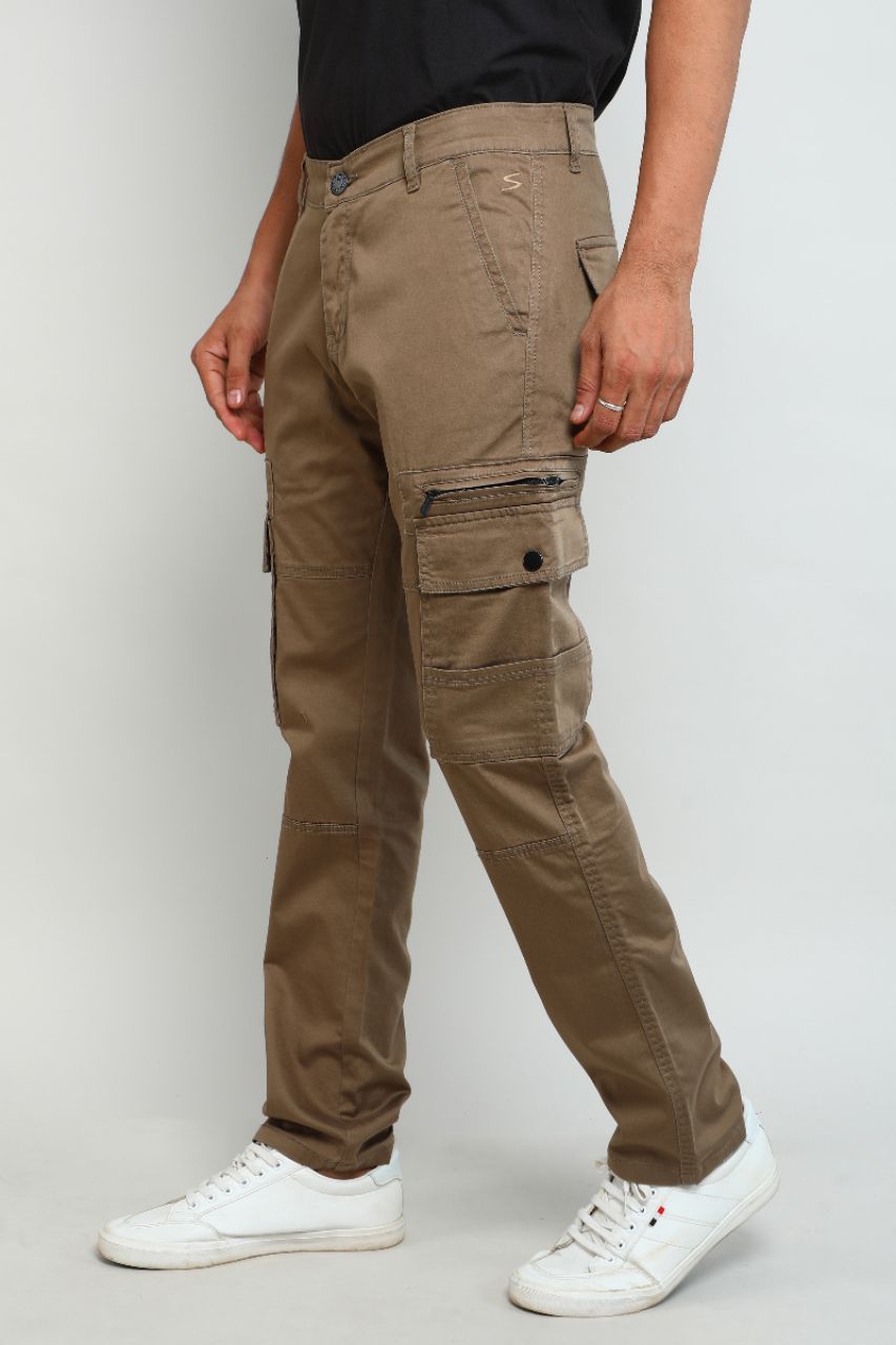 Sand Beige Cargo Pants view 2