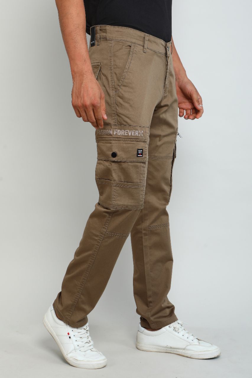 Sand Beige Cargo Pants view 3
