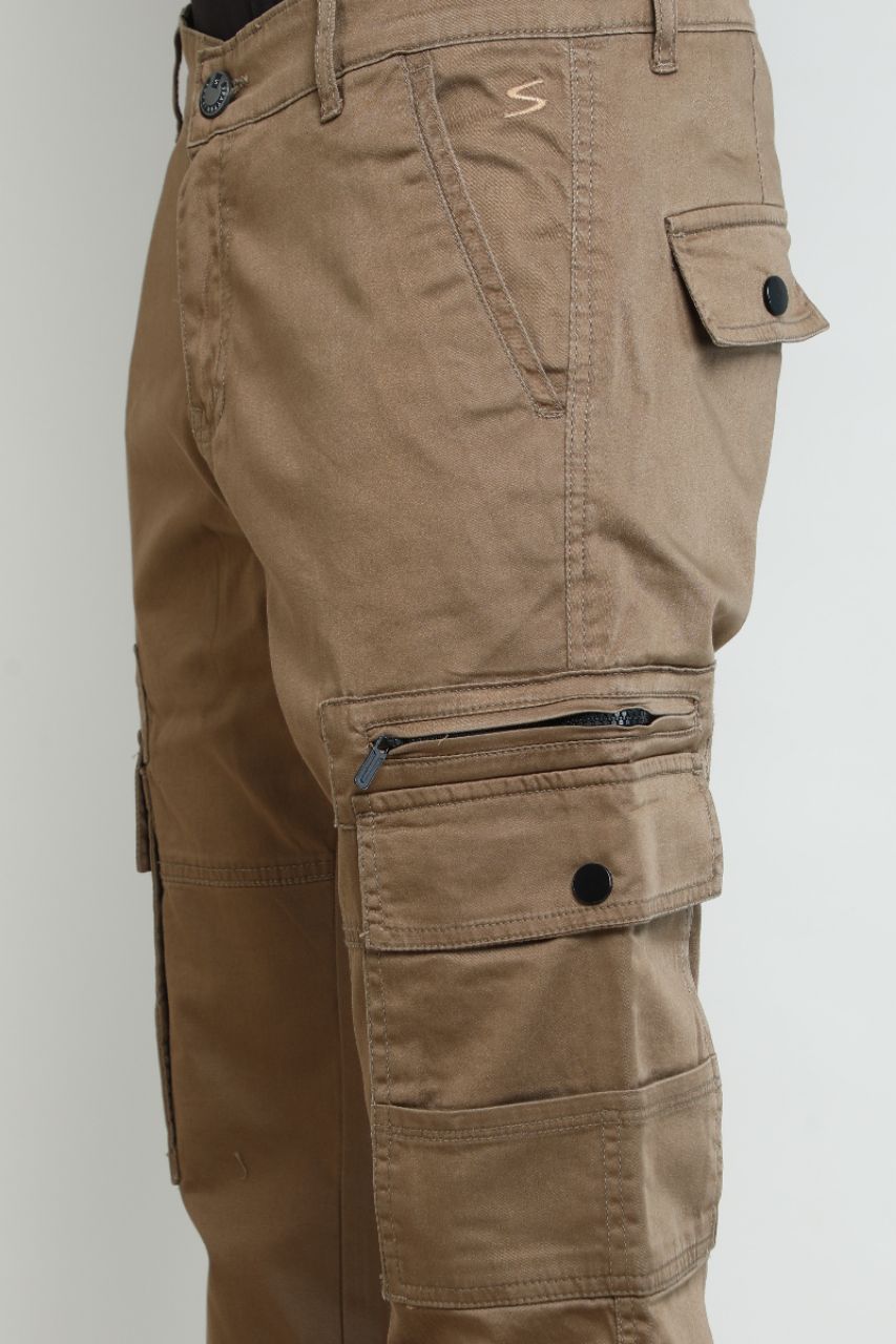 Sand Beige Cargo Pants view 6