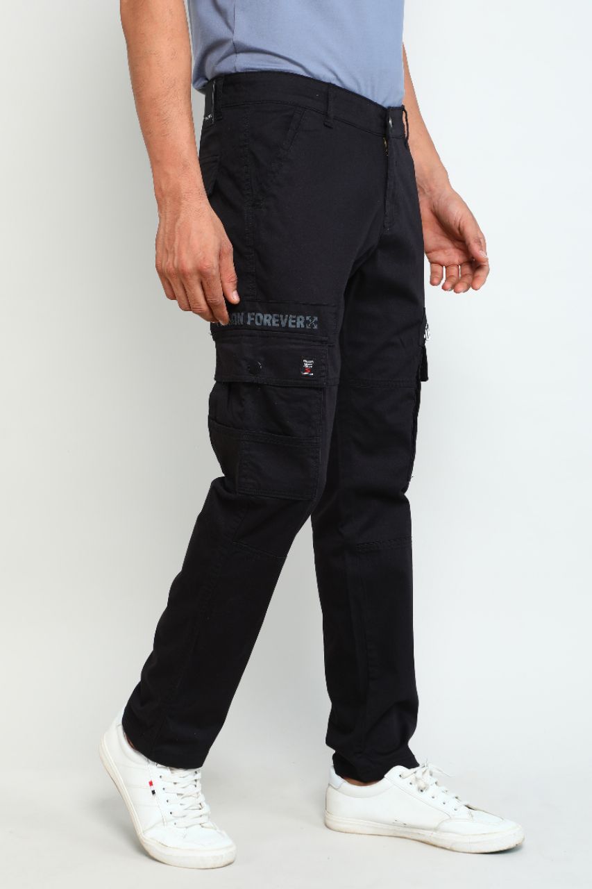Z Black Cargo Pants view 2