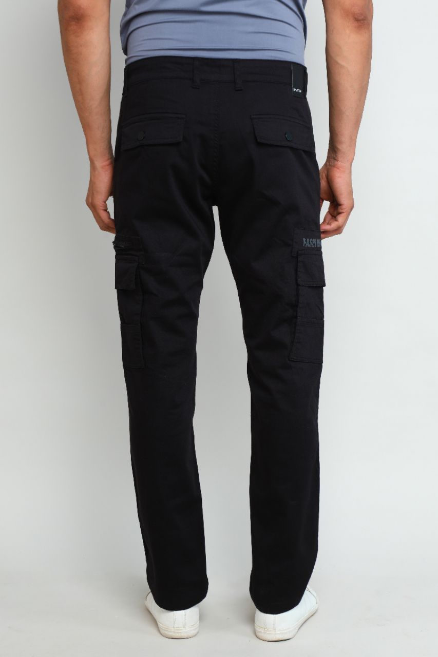 Z Black Cargo Pants view 4