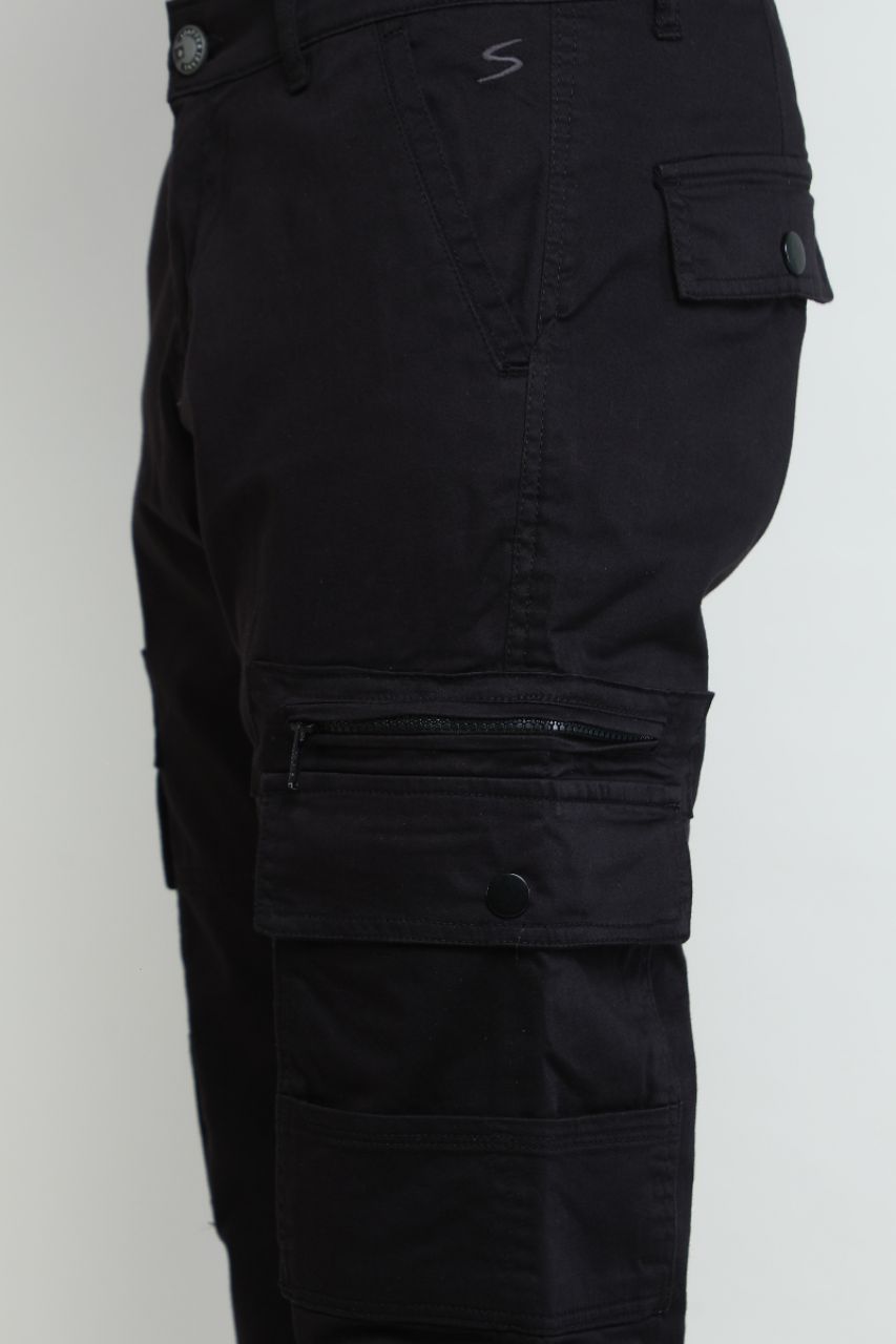 Z Black Cargo Pants view 7