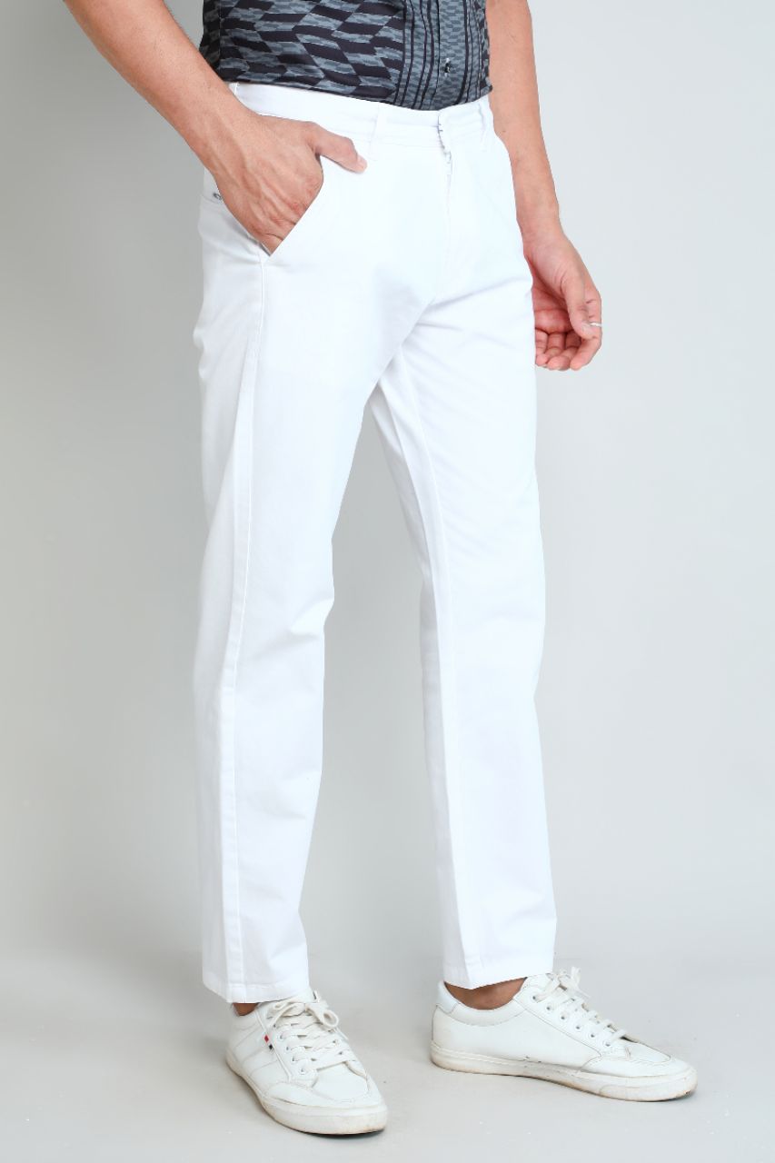 White Chinos Pants view 4