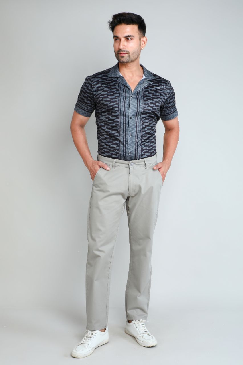 Grey Chinos Pants
