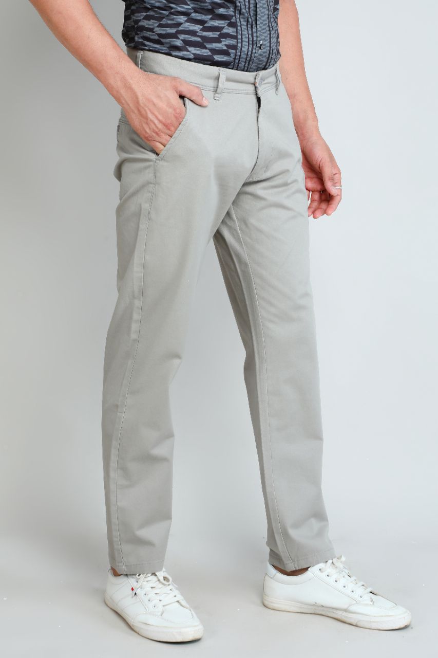 Grey Chinos Pants view 6