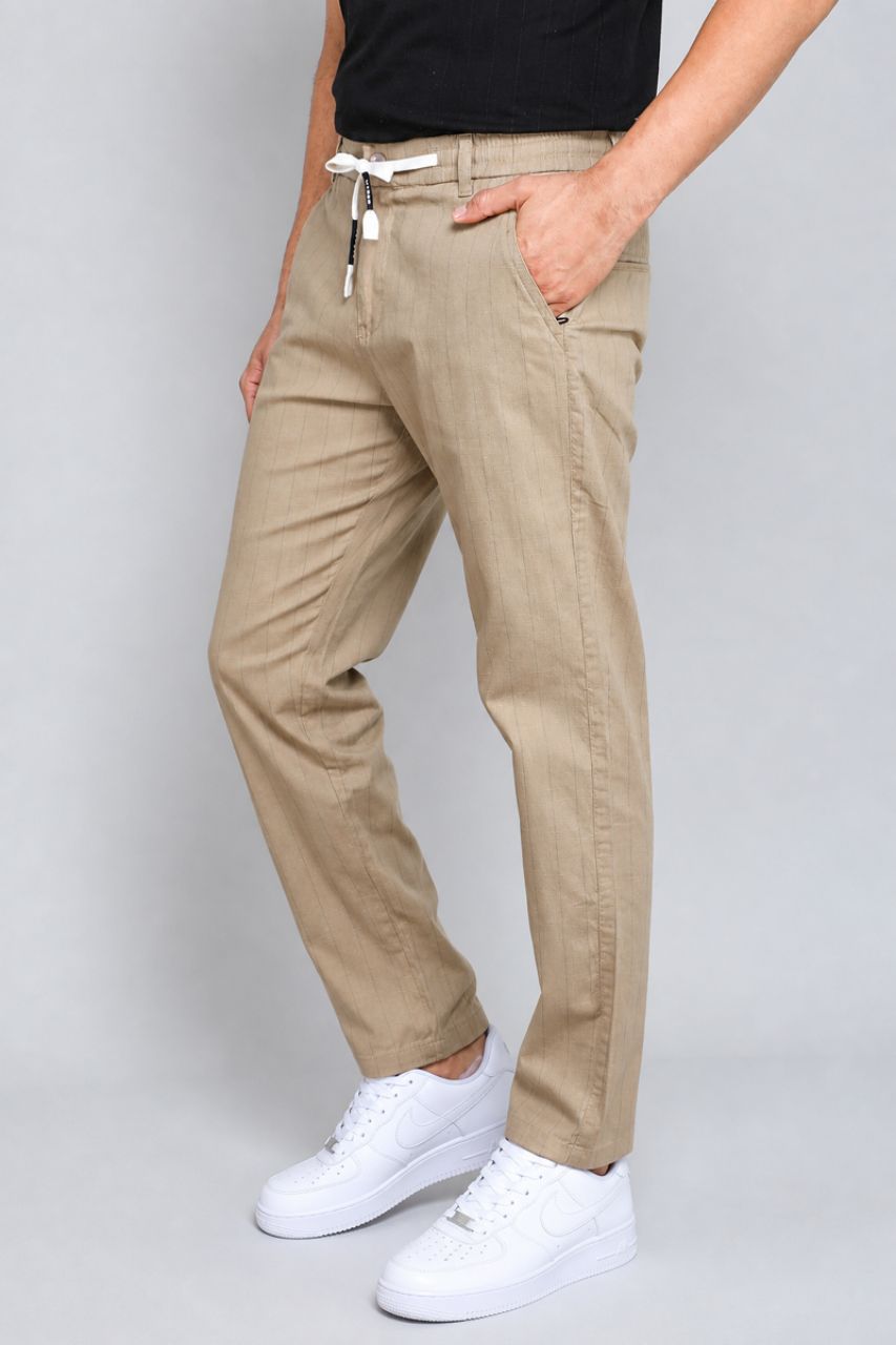 Khaki Joggers Pants view 4