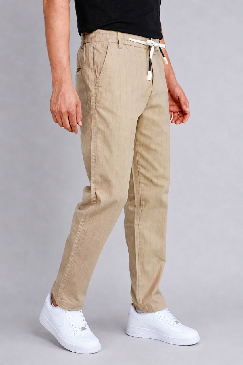 Khaki Joggers Pants view 3
