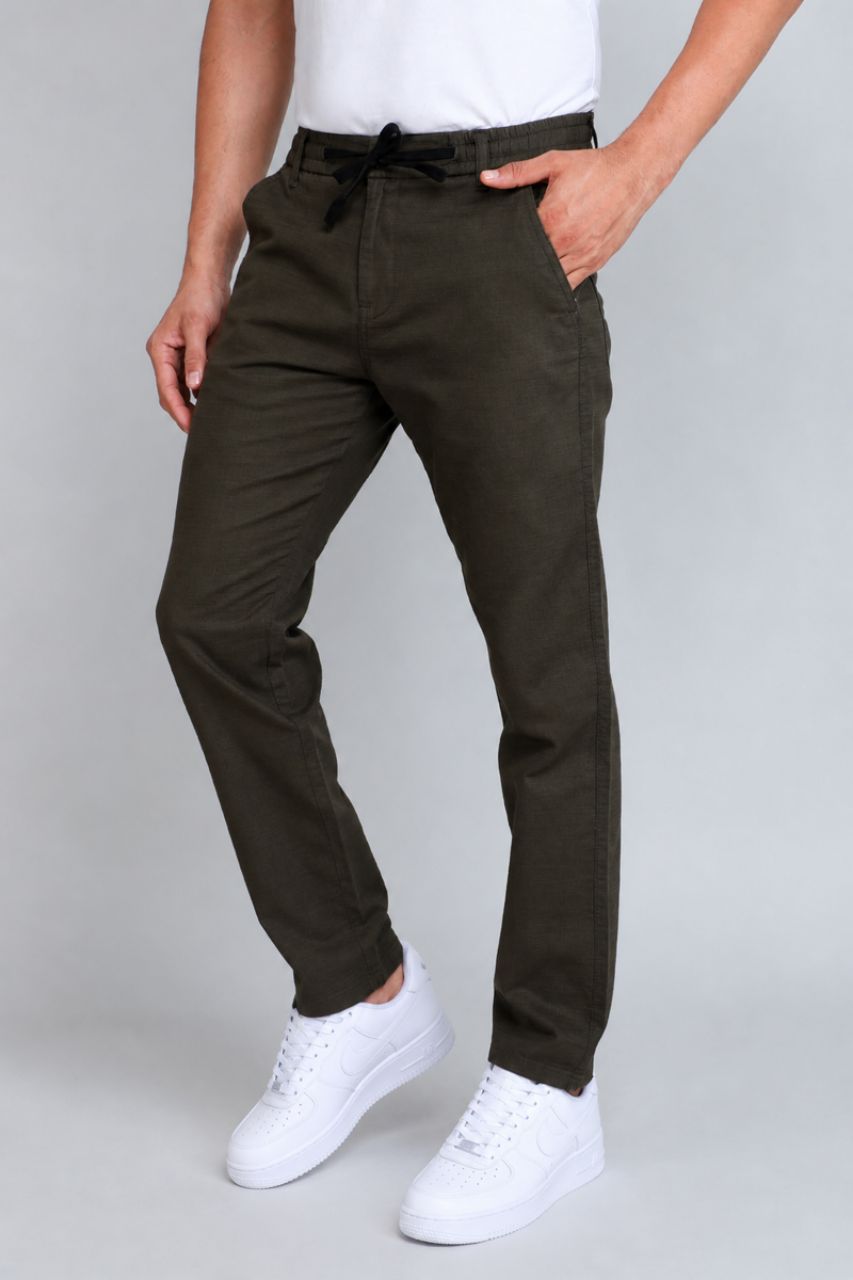 Olive Green Joggers Pants view 7