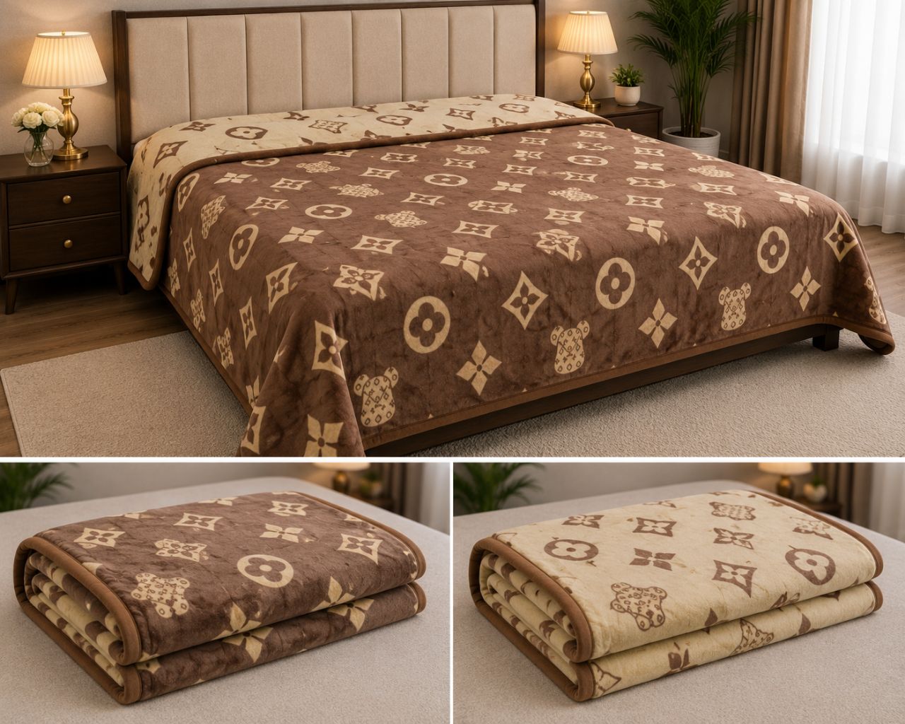 Reversible AC Double Bed Blanket – Premium Luxury Design view 9