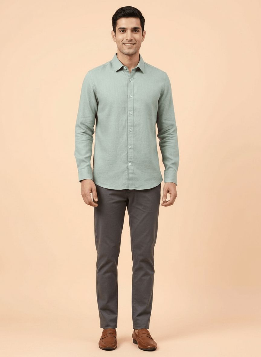 Dusty Green Casual Shirt view 7
