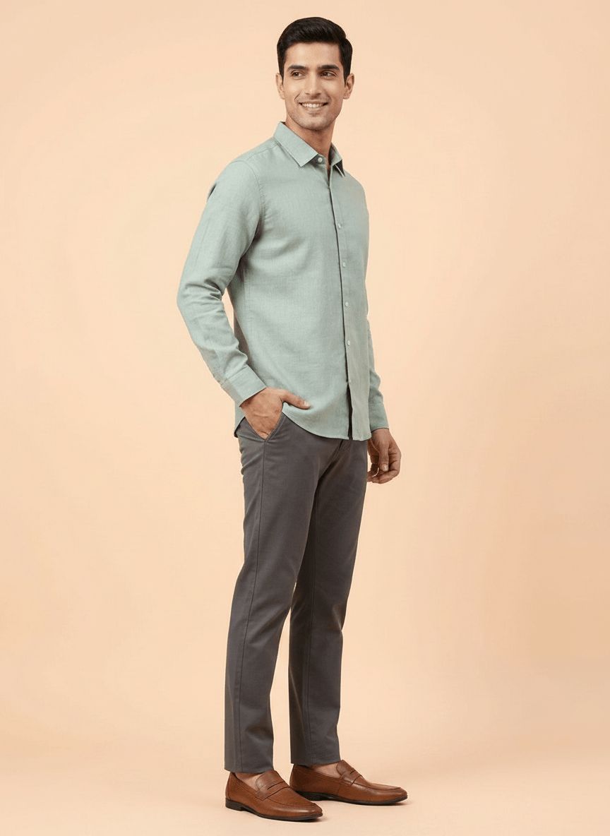 Dusty Green Casual Shirt view 5