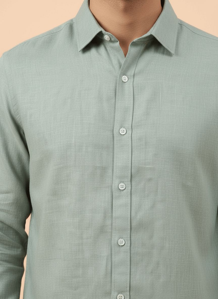Dusty Green Casual Shirt view 3