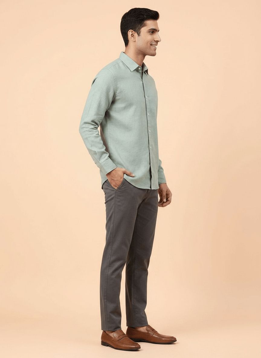 Dusty Green Casual Shirt view 6