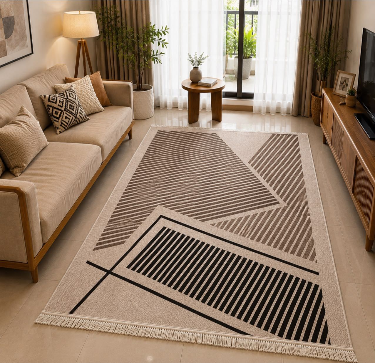 Premium Abstract Imported Area Rug , (5*7) Ft Size view 2
