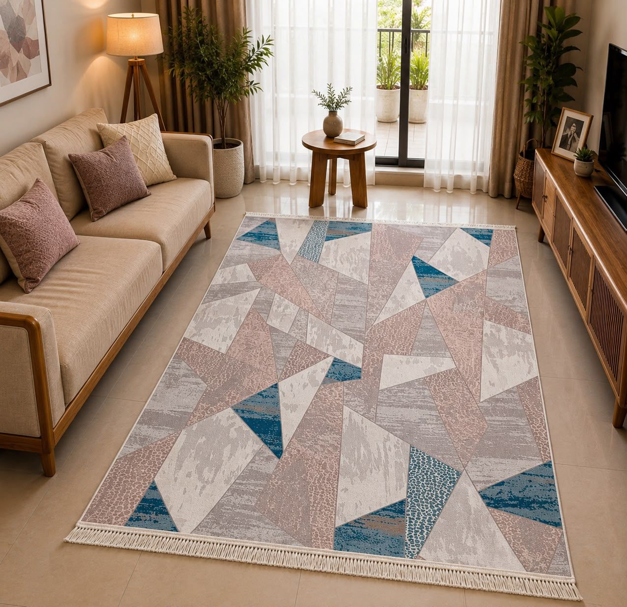 Premium Abstract Imported Area Rug , (5*7) Ft Size view 6