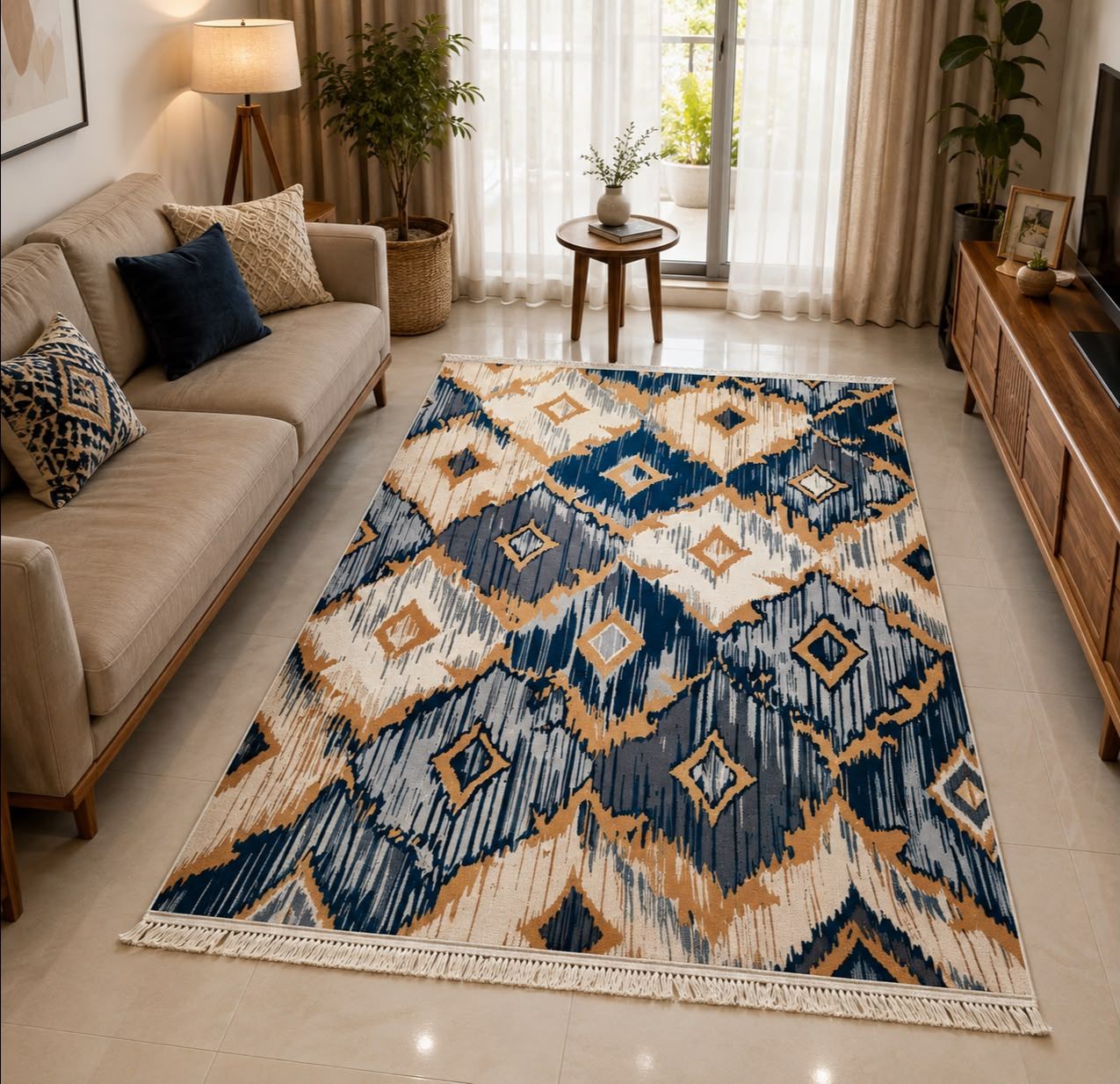 Premium Abstract Imported Area Rug , (5*7) Ft Size view 7