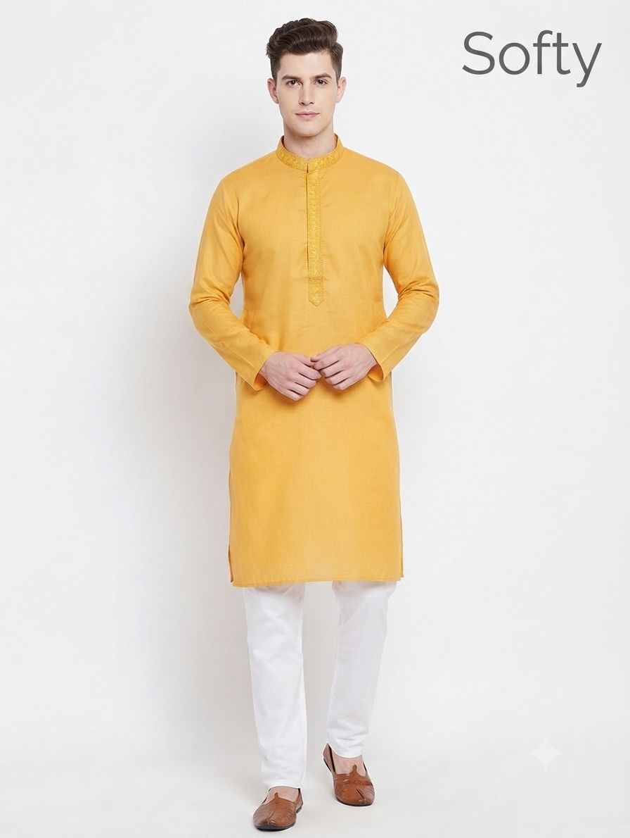 Giza Cotton Kurta Softy view 3