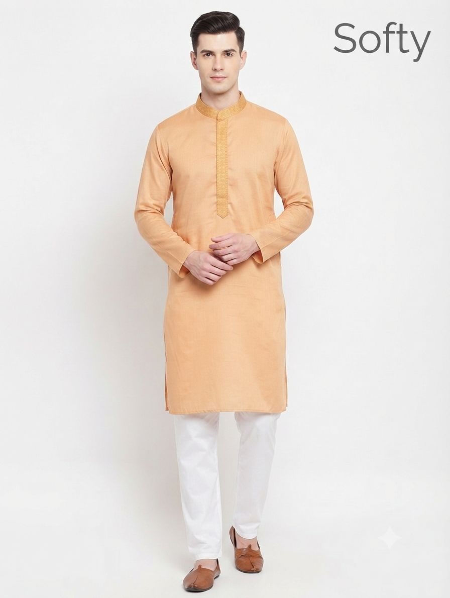 Giza Cotton Kurta Softy view 4