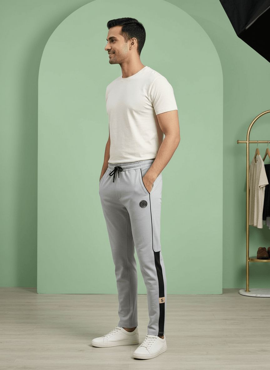 Grey Casual Track Pants view 6