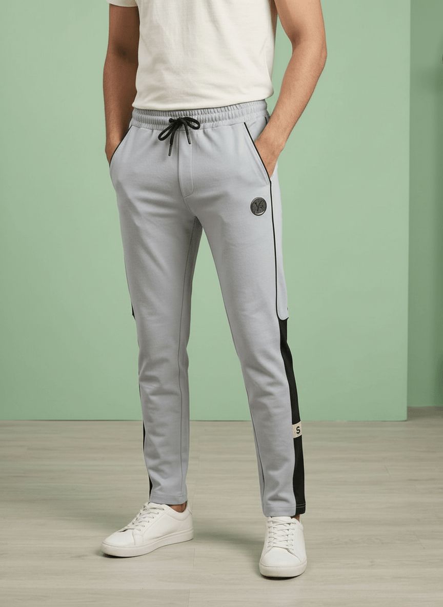 Grey Casual Track Pants