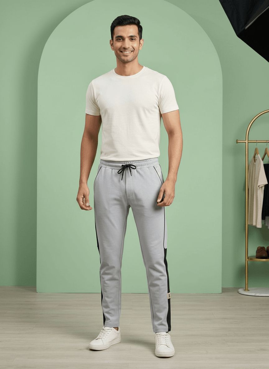 Grey Casual Track Pants view 7