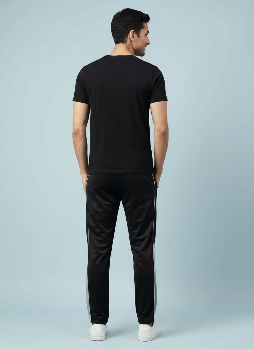 Black Comfort Casual Lower view 4