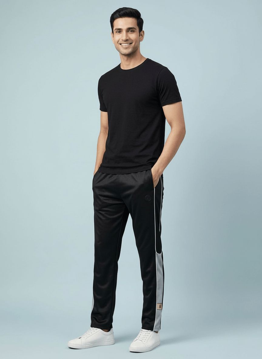 Black Comfort Casual Lower view 3
