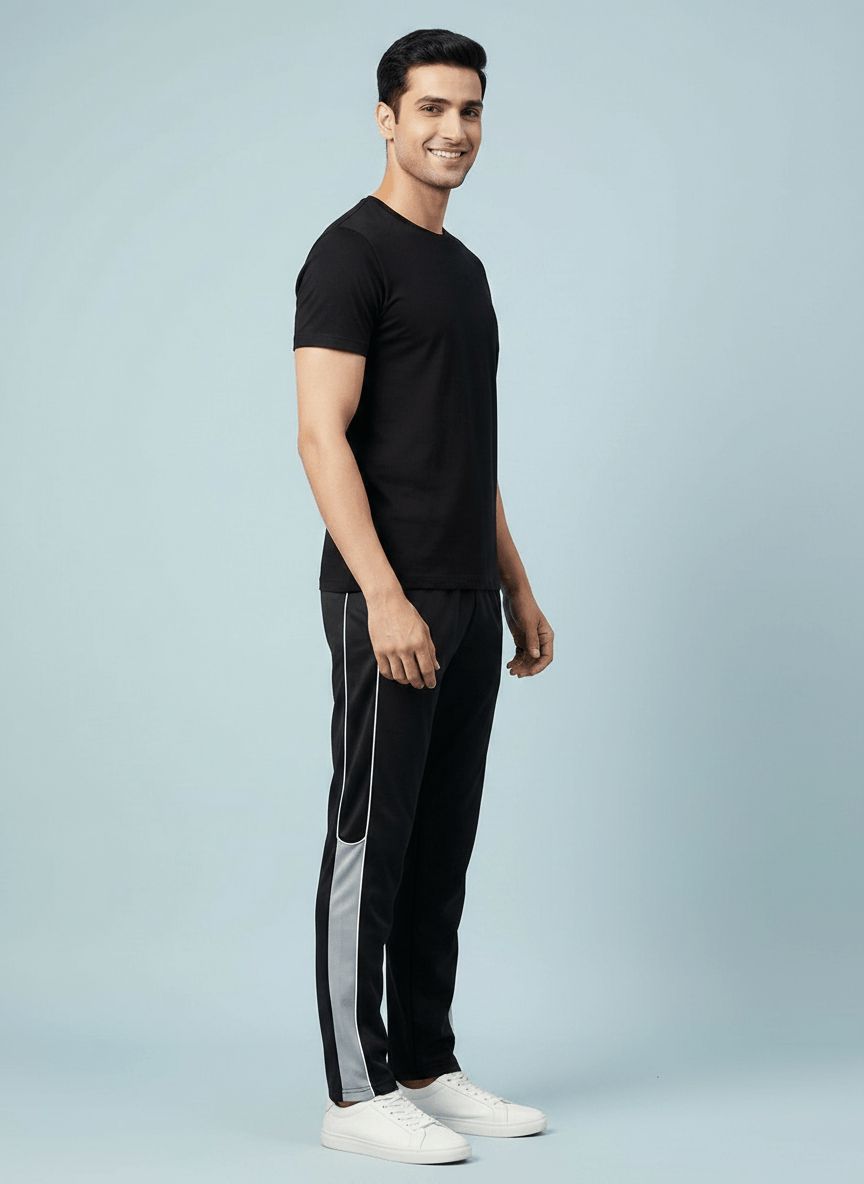 Black Comfort Casual Lower view 5