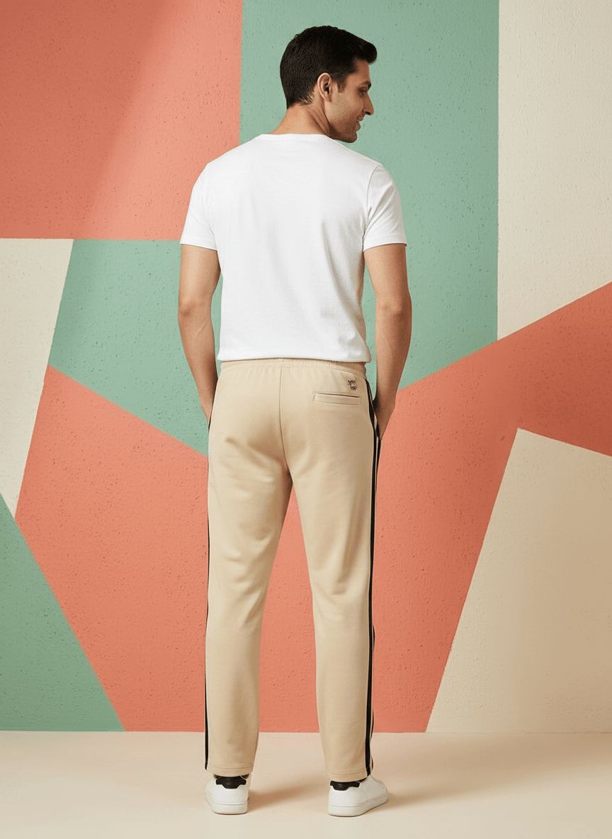 Beige Casual Lower view 4