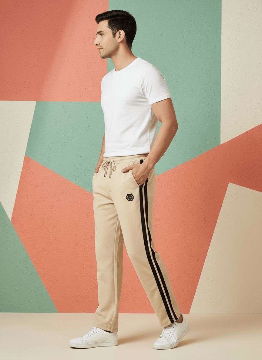Beige Casual Lower view 2
