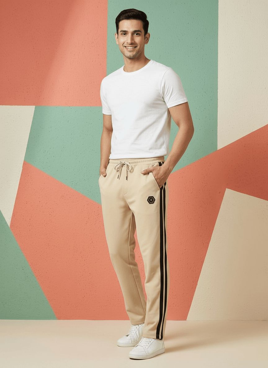 Beige Casual Lower view 6