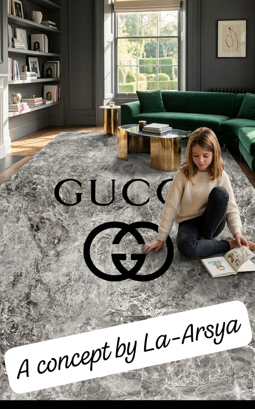 Luxury digital print Abstract Area Rug – Premium Living Room Carpet,  5*7 Feet Size view 4